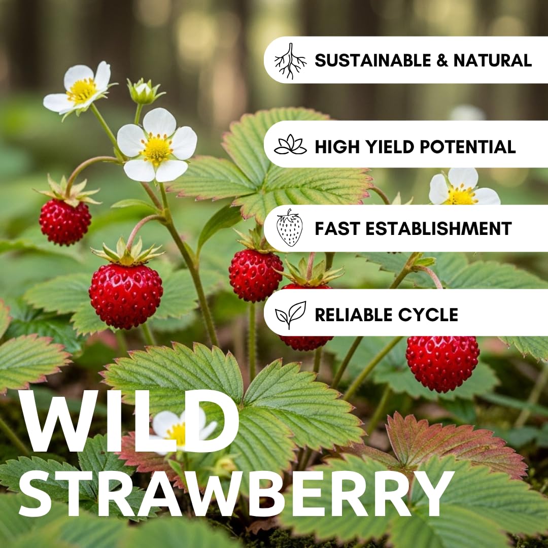 Amazon.com : 100+ Wild Strawberry Seeds – Fragaria Vesca – Edible